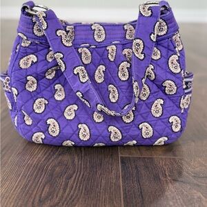 Vera Bradley Simply Violet Retired Quilted Shoulder Bag